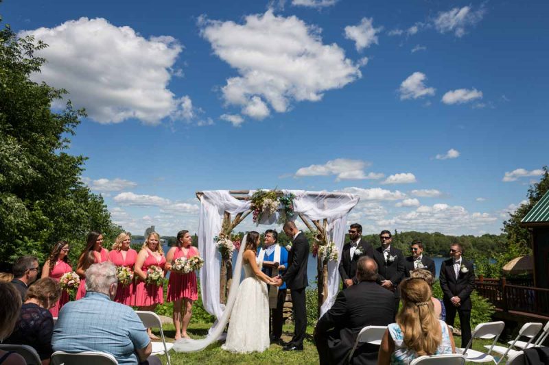 Winking Rosebud Resort wedding ceremony outdoor