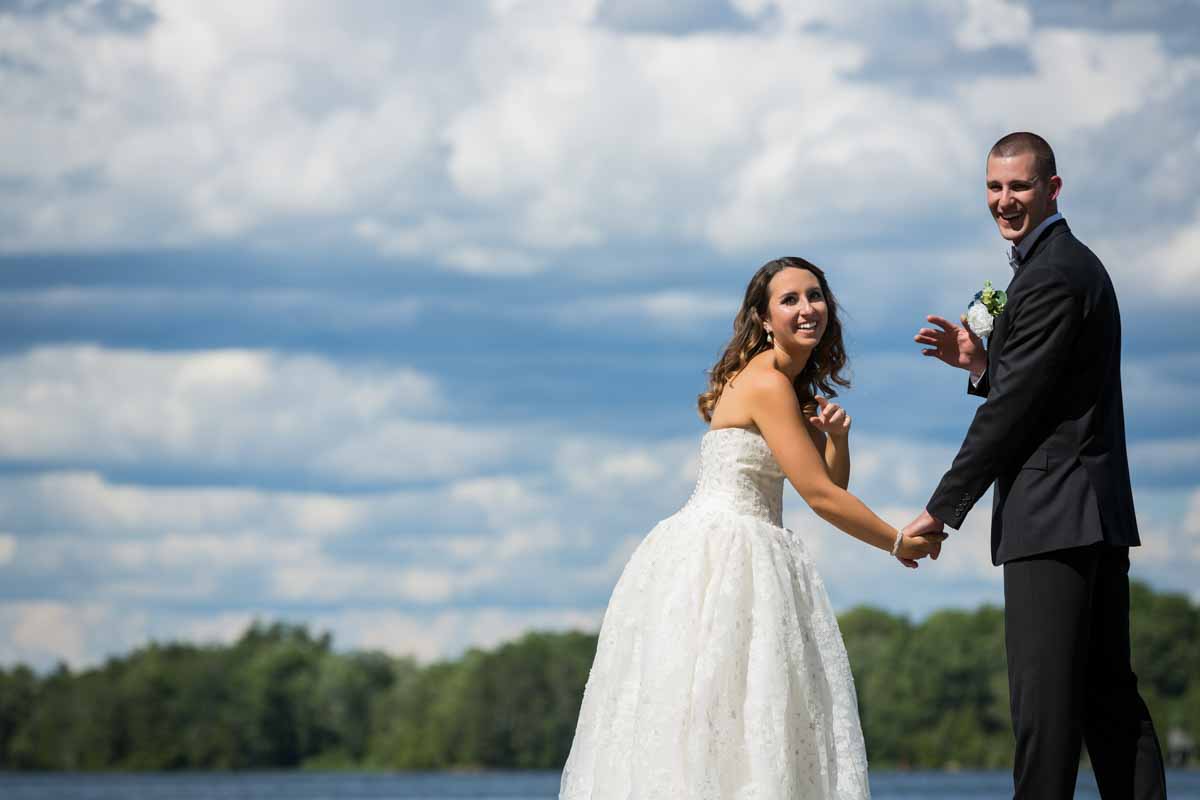 Pixelicious Kc and Quinn wedding Rosebud Resort bridal portraits at docks