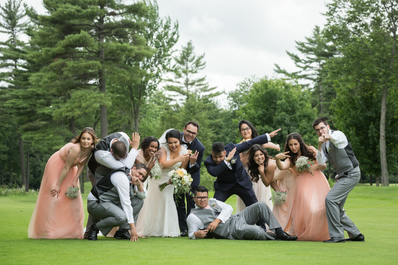 Bridal party group photo