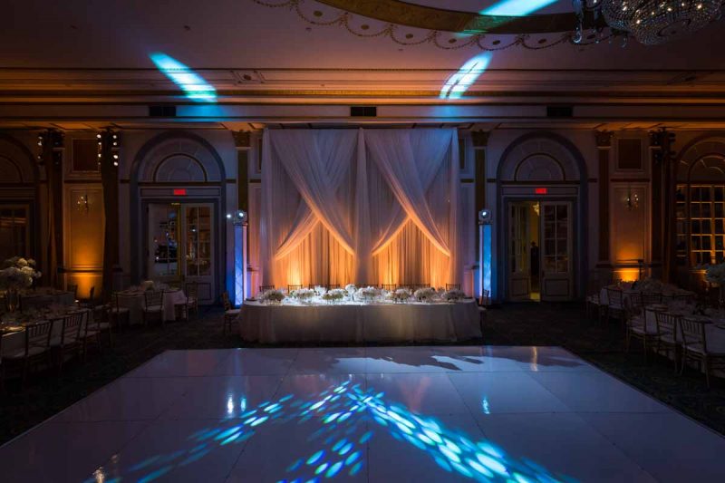 The Windsor Ballroom reception head table