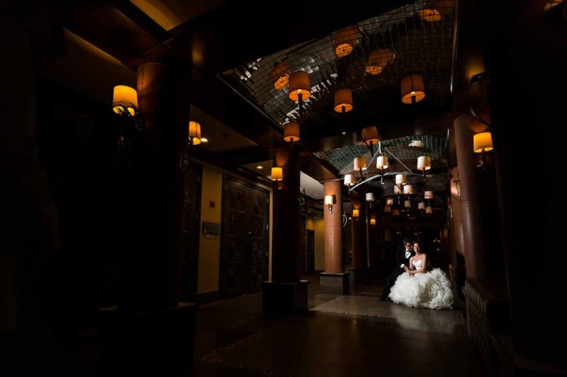 Montreal hotel Nelligan entrance wedding reception