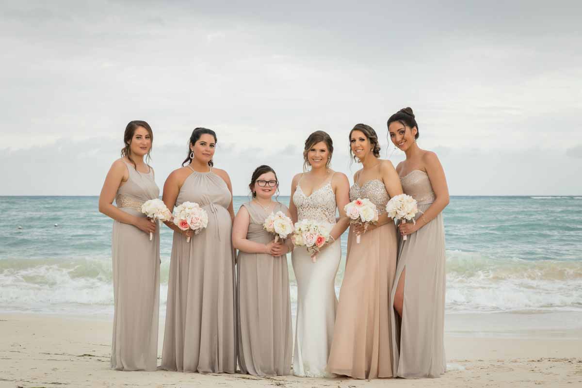Bridesmaids group picture Jamaica Royalton White Sands Montego Bay