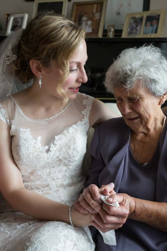 Bride with grandmother