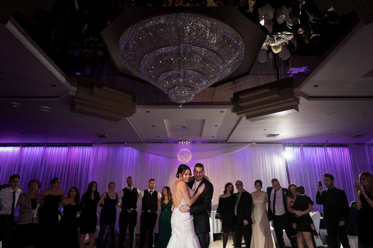 First dance of newlyweds at Le Rizz reception Saint-Leonard