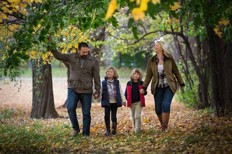Engagement photos with family