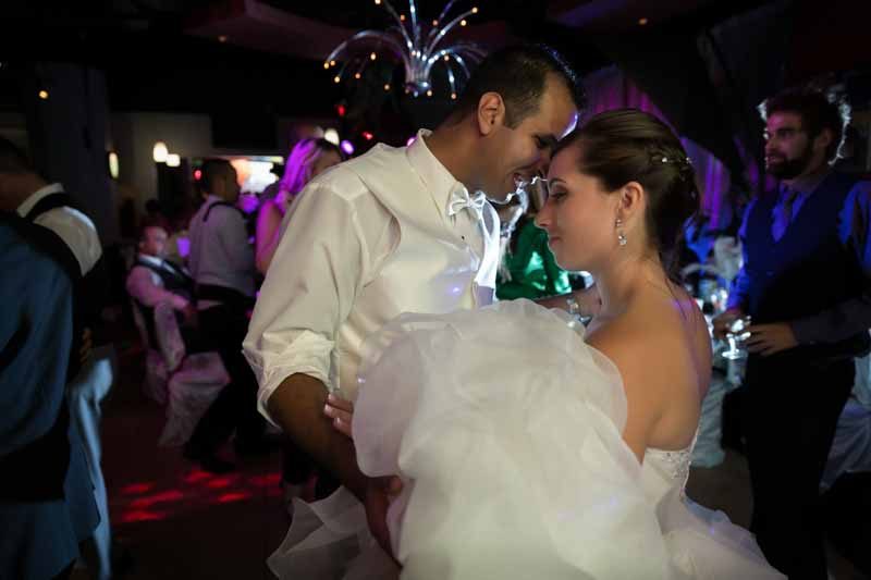 Newlyweds on the dance floor