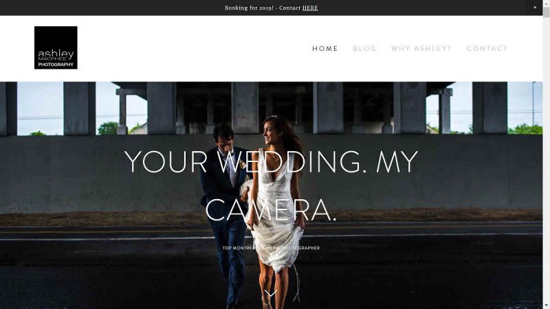 Screenshot of Ashley MacPhee's homepage